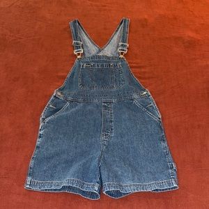Vintage gap overall shorts